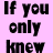 Animated contact sheet of a 48x48 pixel buddy icon showing sequential text animation on a pink background with visible dithering and pixelation artifacts.