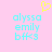 Pixelated cyan text on pink background with yellow heart symbol above, showing two identical static frames.