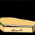 Animated contact sheet showing three frames of a pixelated coffin icon with red interior and colorful gem-like objects inside, displayed on black background with gray transparency area.
