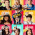 six distinct pixelated portraits with varied backgrounds and subjects, each with unique clothing and expressions