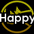 Four circular yellow-bordered icons on black background with text changes across frames: 'Happy Rhino' top , 'Day!' and '10-16-08' bottom