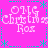 Pixelated pink background with cyan decorative borders and repeated text elements in white.