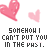 A 48x48 pixel animated contact sheet showing nine frames of a repeating heart-themed animation with text overlay.