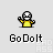 Pixel art character in yellow shirt with white face and black outline, shown in six sequential poses with varying arm positions and small gray motion lines.