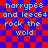 Pixelated text on a red and blue checkered background with cyan lettering, showing repeated phrases across two identical sections.