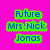 A collage of five distinct images featuring a young man with curly brown hair, including text reading 'Future Mrs. Nick Jonas' on a bright pink background.