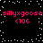 Pixelated text and numbers in pink on black background with white dots, repeated twice vertically.
