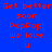 Red pixelated text on blue background reads 'Get better soon PopPop! We love u' with one variation showing a white circular glow behind the text.