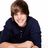A person in a dark blue shirt with brown hair leans forward against a white background, showing slight variations in pose and expression across six views.