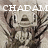 Pixelated static image with large white text reading "CHADAL" over a muted brown and gray background featuring abstract dark shapes.