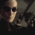 identical pixelated frames showing a person with dark sunglasses and short hair against a blurred background