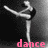 A grayscale animated figure in a ballet pose with pink text reading 'dance' and 'like no one is watching' overlaid.