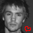 nine grayscale portrait with colored heart-shaped icons in the bottom-right corner of each