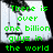 Green pixelated text on a light background with a swing set image, displaying a four-part message about finding the right person among billions.
