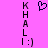 A static image with a bright pink background displays two vertical of black text and one central pixelated heart symbol