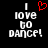 Two side-by-side pixelated text displays on black background, one with red heart symbol replacing 'love' letter.