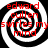 Four identical black-and-white spiral patterns with red text overlay reading "edward cullen swirls my mind" arranged in a