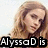 A four- shows a woman with long light brown hair in various poses, with overlaid text reading "Alyssa D is Watsons," "Emma," and "No. 1 fan!"