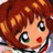A pixelated anime-style character with red hair and green eyes appears on the left side of a contact sheet, while the right side displays text reading "Anime IM" above "COM" against a black background.
