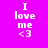 Pixelated text 'I love me <3' on a gradient background with one frame showing a blue circular glow effect.