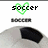 Pixelated green heart outline with text above a soccer ball image; text changes from 'soccer' to '(333)' then to 'Lover' across observations.