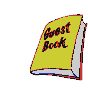 Animated sequence of a yellow-covered book transforming into an open journal with a blue pen, showing multiple states of pages and text.