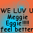 Pixelated text on a gradient background with orange and blue hues, displaying repeated phrases and names.