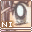 nine identical pixelated images showing a close-up of an eye with brown eyelashes and light skin, each labeled "NI" in white text on the left side