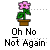 Pixelated image of a pink flower in a brown pot with green leaves, below which is text reading 'Oh No Not Again' on gray background.