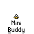 Two static AIM buddy icons displayed side-by-side on a gray background, each with "Mini Buddy" text below the icon graphic.