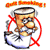 Animated cartoon character with a coffee cup head, mustache, and white apron, repeatedly breaking a red circle symbol with a red X, with 'Code Breaking!' text above.