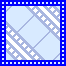 Light blue background with diagonal gray lines and white star patterns bordered by a solid blue frame.