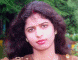 A woman with long dark hair and a red bindi on her forehead appears in three showing subtle facial expression changes