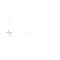 Animated sequence of white and light blue star-shaped and cross-shaped pixel icons scattered across a gray background with small white dots.