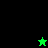 A split-screen image with black, bright green, and dark green sections displaying pixelated text 'MeGaN' and star symbols in different states.