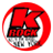 Circular red and white icon with stylized 'K' symbol, pixelated text reading 'KROCK', and a gray background beneath the text.