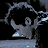 nine pixelated frames showing a character's head turning left to right with a dark background and red text at the bottom
