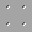 Four identical pixelated icons arranged in a 2x2 grid on a gray background, each featuring a black top-left square and white bottom-right square forming an incomplete corner shape.