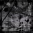 25 monochrome pixelated frames showing text and small white symbols on a textured background, with visible animation changes in symbol positions