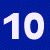 A static contact sheet frame showing a blue background with white numerals 1-10 arranged in three rows, the text "Happy New Year" on the right, and partial gray transparency at the bottom.