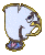 Pixelated trophy icon with golden frame and blue base, showing two of the object rotating left to right