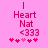 Pink background with 'Heart Nat <333' text and heart symbols; animation changes heart symbol positions.