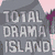 Pixelated cartoon characters and text elements arranged in a , including 'TOTAL DRAMA ISLAND' and other stylized labels