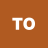 Brown background with white pixelated text 'TO' centered in the frame.