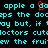 Pixelated cyan text on black background with red outline around one letter, showing animated flicker effect.