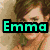 Four distinct pixelated portraits arranged in a , each with overlaid text labels in different colors and fonts