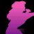 A pixelated buddy icon featuring a pink silhouette of a woman on the left and green text reading "Original Icons .com" on the right against a black background.