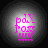 Four circular icons with gray radial gradients display pink text 'pdx' above 'roos' and four horizontal lines, with the top-right icon showing a brighter gradient.