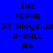 Blue background with black pixelated text reading THE TOPHE St Aloysius B-BALL #4, two identical static versions side-by-side.