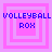 Four identical pixelated icons arranged in a , each featuring blue text on a pink background with layered square outlines